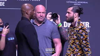 UFC 261: Kamaru Usman vs. Jorge Masvidal Press Conference Staredown - MMA Fighting