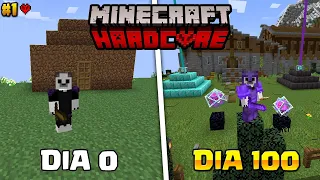 Sobreviví 100 días en Minecraft HARDCORE 1.19