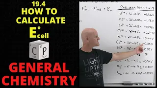 19.4 How to Calculate Standard Cell Potential | General Chemistry