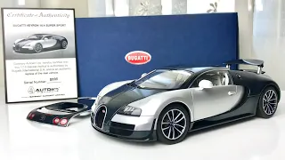 1:18 Bugatti Veyron 16.4 Super Sport - Autoart Signature (Unboxing & detailed review)