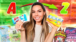 CAN I BUY EVERY CANDY A-Z at FIVE BELOW ?? *SHOPPING CHALLENGE*