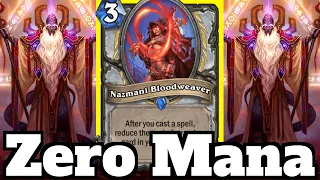 EVERYTHING Is 0 Mana! Nazmani Bloodweaver OTK Combo! | Hearthstone