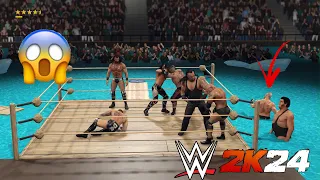 30 MAN WATER ROYAL RUMBLE MATCH | WWE 2K24 | PS5 4K60