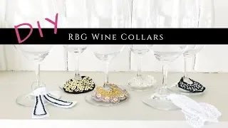 Ruth Bader Ginsburg Collar Wine Charms