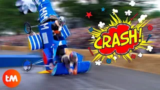 10 Ridiculous CRASHES In RED BULL SOAPBOX RACE 😆