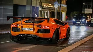 Liberty Walk Lamborghini Aventador w/ Armytrix Exhaust - Start Ups & Driving on the Road !