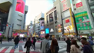 [東京散歩] 渋谷の夕暮れ時を8K360°VR散歩/ 2021.02