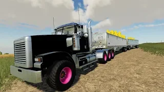 Farming CORN in our HUGE HULK TRUCK in Farming Sim 19 Mods! (Farming Simulator 19 Gameplay Mods)