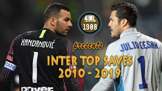 INTER TOP SAVES from 2010 to 2019 – HANDANOVIC and JULIO CESAR – NUMBER ONE