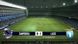 Sampdoria vs Lazio 0-1 Goal Santiago Gentiletti (Serie A) 16-05-2015