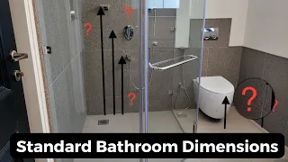 Standard Height of Different Plumbing and Sanitary Fitting | यह वीडियो अवश्य देखें #bathroom