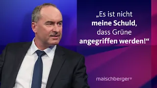 Hubert Aiwanger und Tarek Al-Wazir diskutieren über die Wirtschaftspolitik der Ampel | maischberger