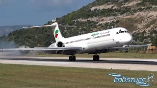 Bulgarian Air Charter - McDonnell Douglas MD-82 LZ-LDN - Landing at Split Airport LDSP/SPU