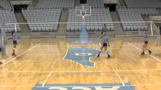 North Carolina Volleyball Setting Drill