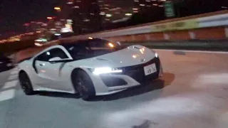 【辰巳PA】スーパーカー加速サウンド／Supercars sound in Japan. F50 Aventador NSX GTR