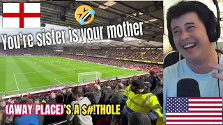 American Reacts FUNNIEST CHANTS BY ENGLISH FOOTBALL FANS (With Lyrics)
