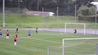Penalty save by Ainhoa Smithers.  Axular v Belgica Girls, Donosti Cup July 2013.