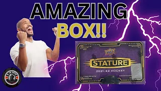 🔥 HUGE ROOKIE HIT!! 2021-22 Upper Deck Stature Hobby Box!! NHL Hockey Cards Hobby Box Review!!