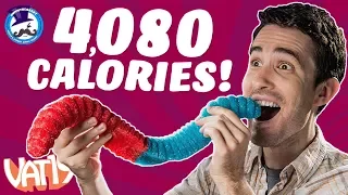 We made a SOUR Giant Gummy Worm!