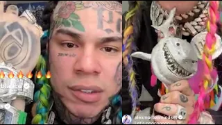 6ix9ine Shows His $1.6M Shark Chain Spent $1M On Richard Millie Watches