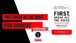 First Break All the Rules Summary by Gallup