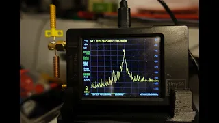 TinySA measurement of 433 MHz CC1101 signal