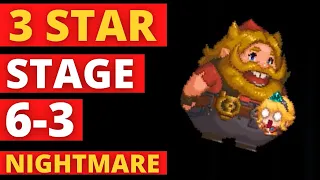 Guardian Tales how to 3 star stage 6-3 nightmare