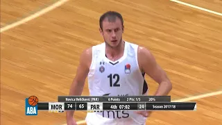 Novica Veličković just feels those black & white colors (Mornar - Partizan NIS, 4.10.2017)