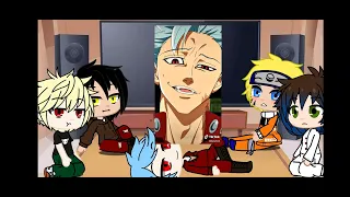 my favourite anime characters react to each other~part one/ban/seven deadly sins/lilathewicked~