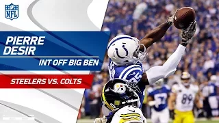 Pierre Desir Leaps for an Amazing INT Off Big Ben! | Steelers vs. Colts | NFL Wk 10 Highlights