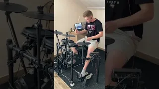 Just playing metal feel on Alesis Nitro Mesh Kit electronic drums #drums #alesis #metal