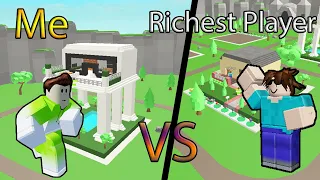 Me VS Richest Player of Roblox Build to Survive