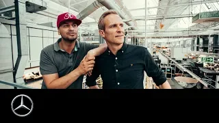 JP Kraemer und Matthias Malmedie: Unterwegs im Mercedes-Benz Werk Sindelfingen