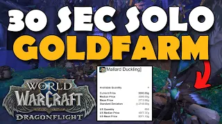 Super Fast Easy SOLO GOLDFARM! WoW Dragonflight Goldfarming - Mallard Duckling