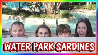 SARDINES AT OUR HOME WATER PARK | HIDE AND SEEK | We Are The Davises