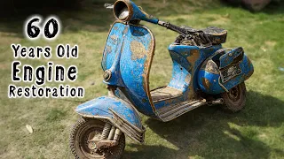 1962 Vintage Vespa Scooter Two Stroke - ENGINE Restoration # 2