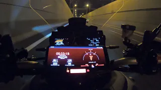 Yamaha Tracer 9 GT (2 People) stability test + Top Speed GPS