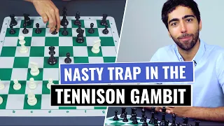 Tennison Gambit | Nasty Opening Trap for White | Chess Opening Tricks and Traps to Win Fast