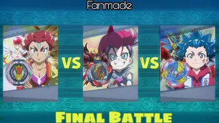 Bell vs Valt vs Rashad-Final Battle of Beyblade Burst DB || Ep 52-Fanmade Continuation ||