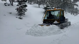 Mt Charleston Snow Plowing with Bumble the Snowcat