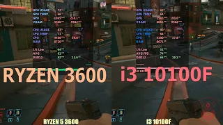 Intel i3 10100f vs AMD Ryzen 5 3600 , in 2021