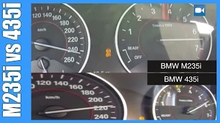 BMW M235i vs BMW 435i 0-260 km/h Acceleration BATTLE!