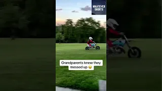 The best gift was the wrong choice for these grandparents #shorts #motorbike #gifts #grandparents