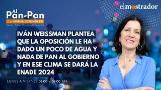 Iván weissman plantea que la oposición le ha dado un poco de agua y nada de pan al gobierno