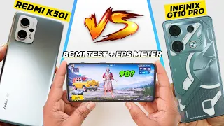 Infinix GT 10 Pro vs Redmi K50i 5G PUBG Comparison 🔥 Overheat & Battery Drain Test 🤐