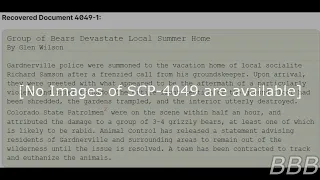 SCP 4049   Beast Pits