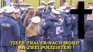 Ein Bundesland in tiefer Trauer: Zwei Polizisten erschossen | Gedenkfeier der Polizei in Kusel