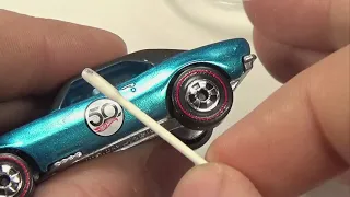 Quick Tip: How to remove the white circle on the 50th anniversary Hot wheels cars