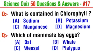 50 BIOLOGY General Science GK Quiz Questions & Answers | Science GK | Science Trivia Quiz | Part-17