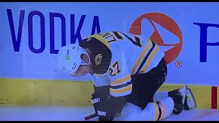 Hampus Lindholm KO’d by check from Andrei Svechnikov